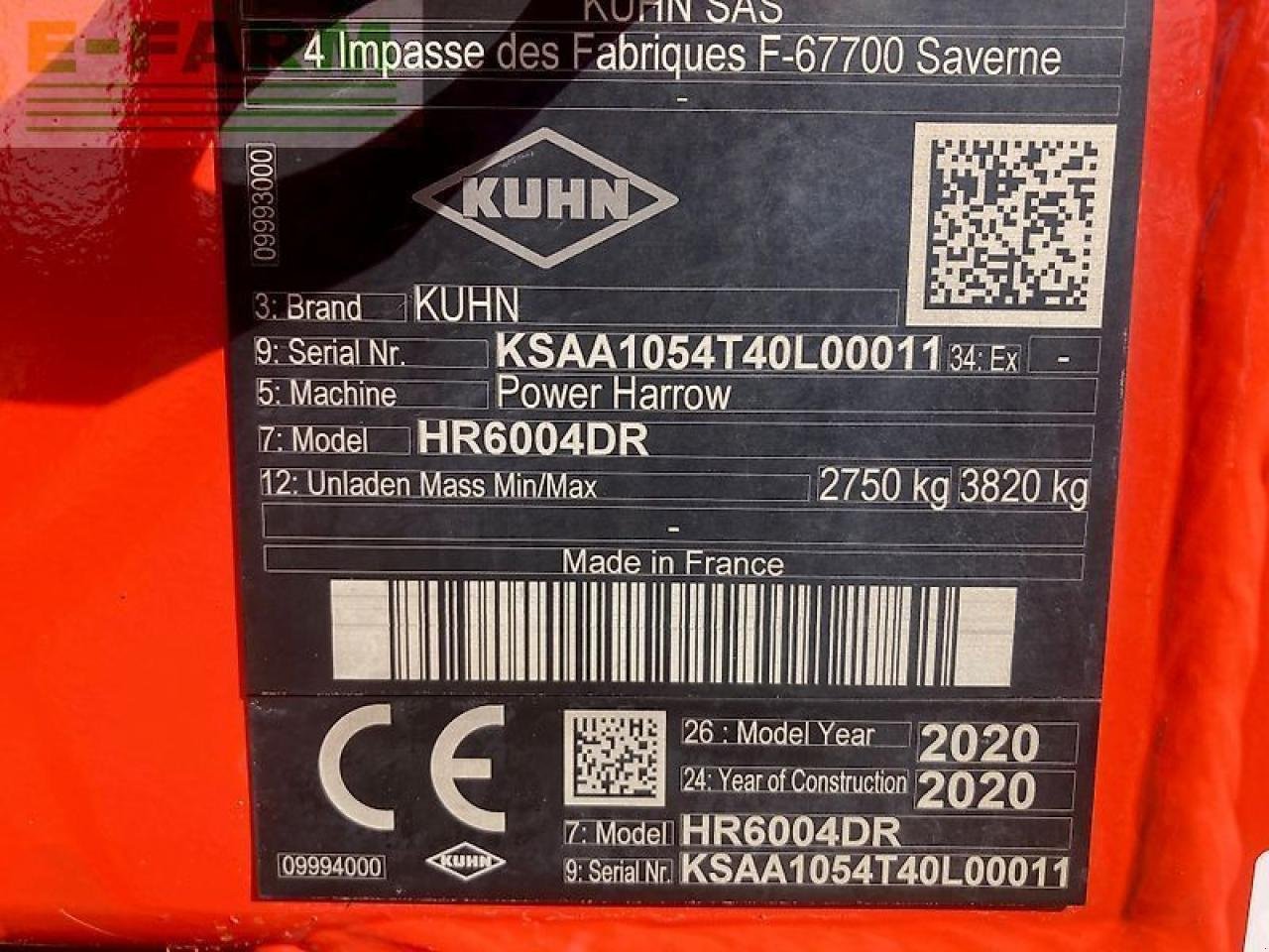 Kreiselegge du type Kuhn hr 6004 r, Gebrauchtmaschine en gg VEGHEL (Photo 12)