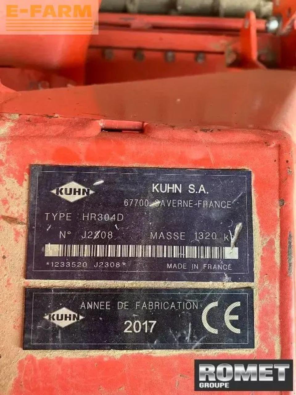 Kreiselegge typu Kuhn hr304, Gebrauchtmaschine v GENNES-SUR-GLAIZE (Obrázek 4)