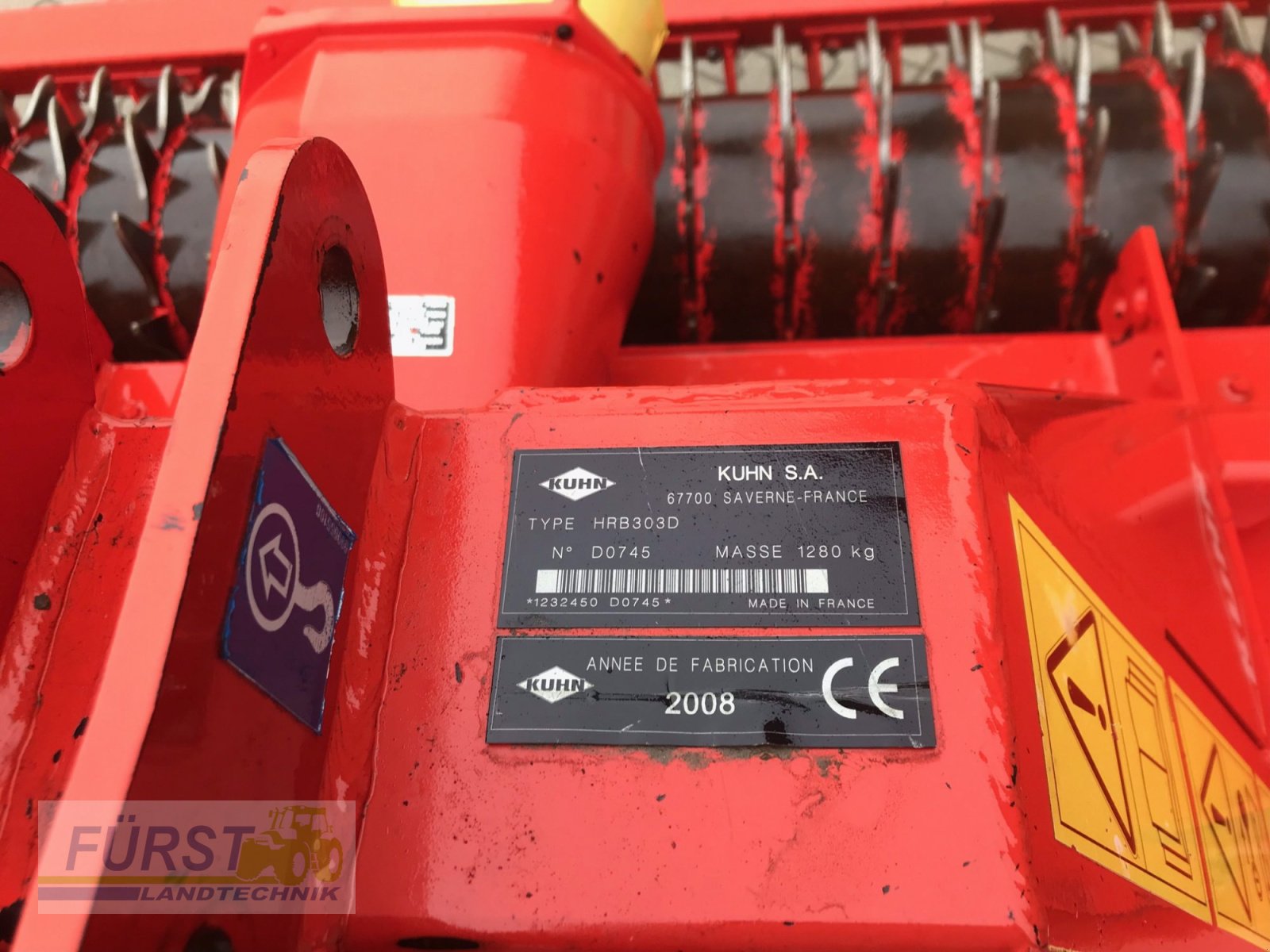 Kreiselegge Türe ait Kuhn HRB 303 D, Gebrauchtmaschine içinde Perlesreut (resim 6)