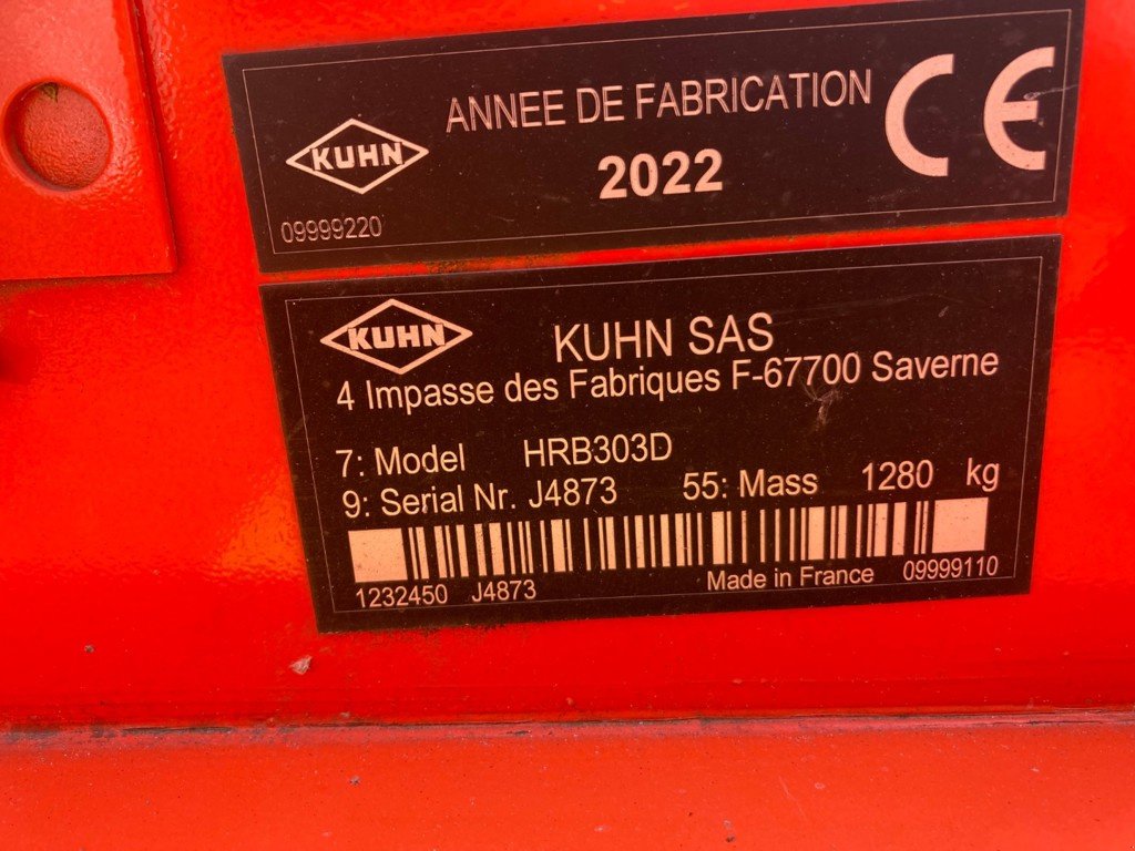 Kreiselegge Türe ait Kuhn HRB 303D, Neumaschine içinde Landquart (resim 4)