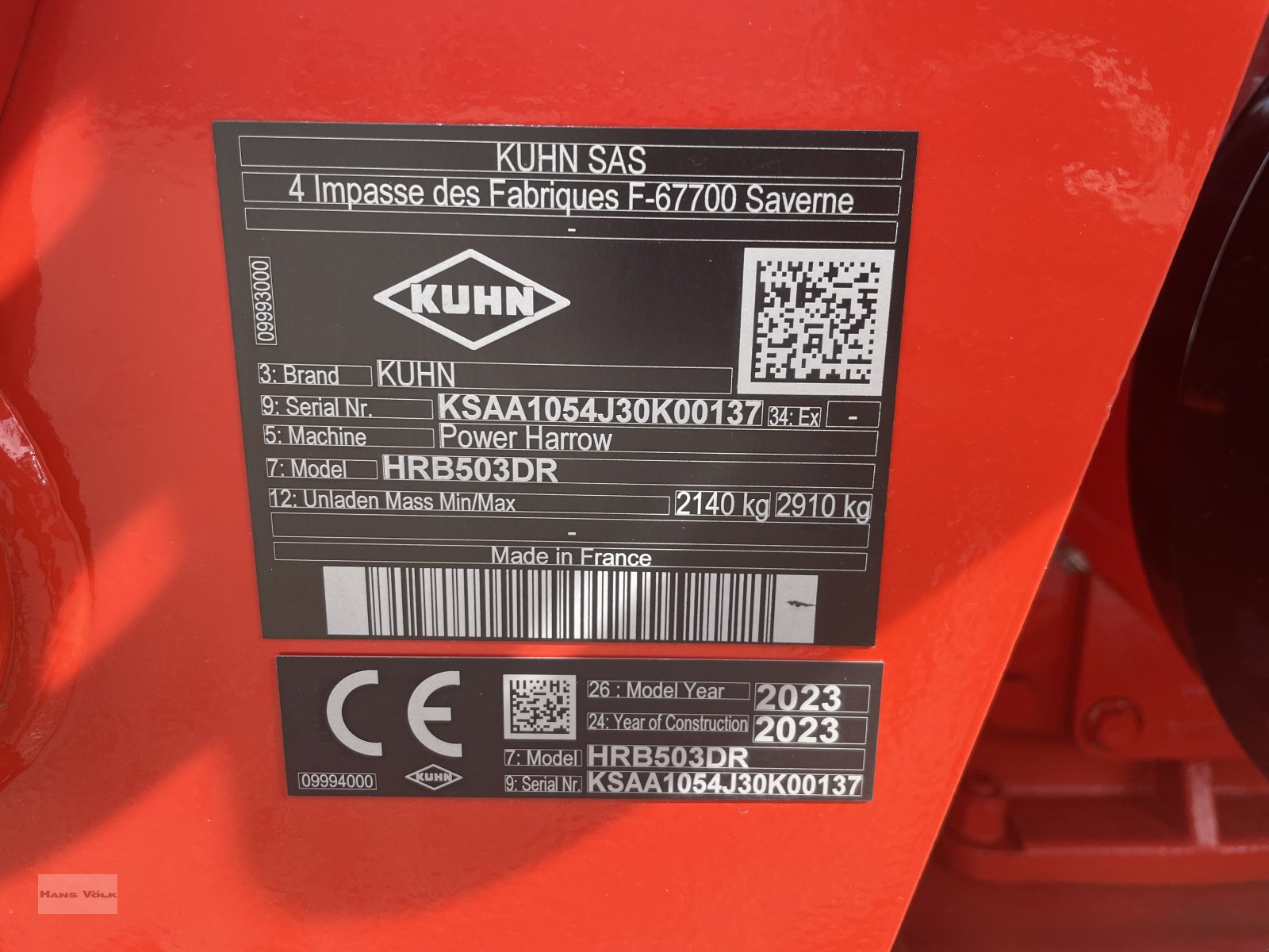 Kreiselegge typu Kuhn HRB 503 DR, Neumaschine w Eching (Zdjęcie 10)