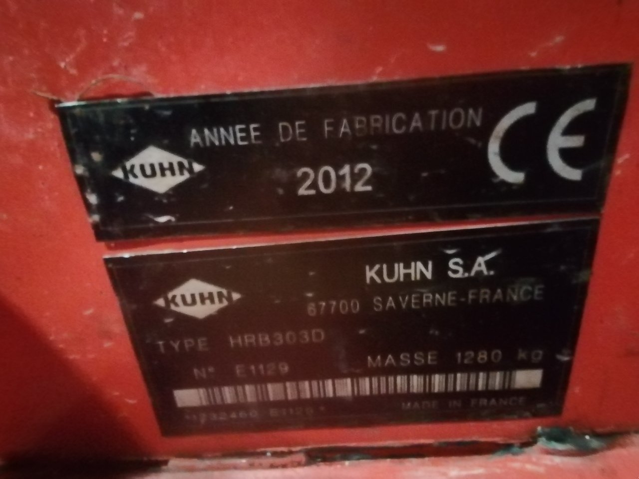 Kreiselegge типа Kuhn HRB303D, Gebrauchtmaschine в Saint-Nabord (Фотография 5)