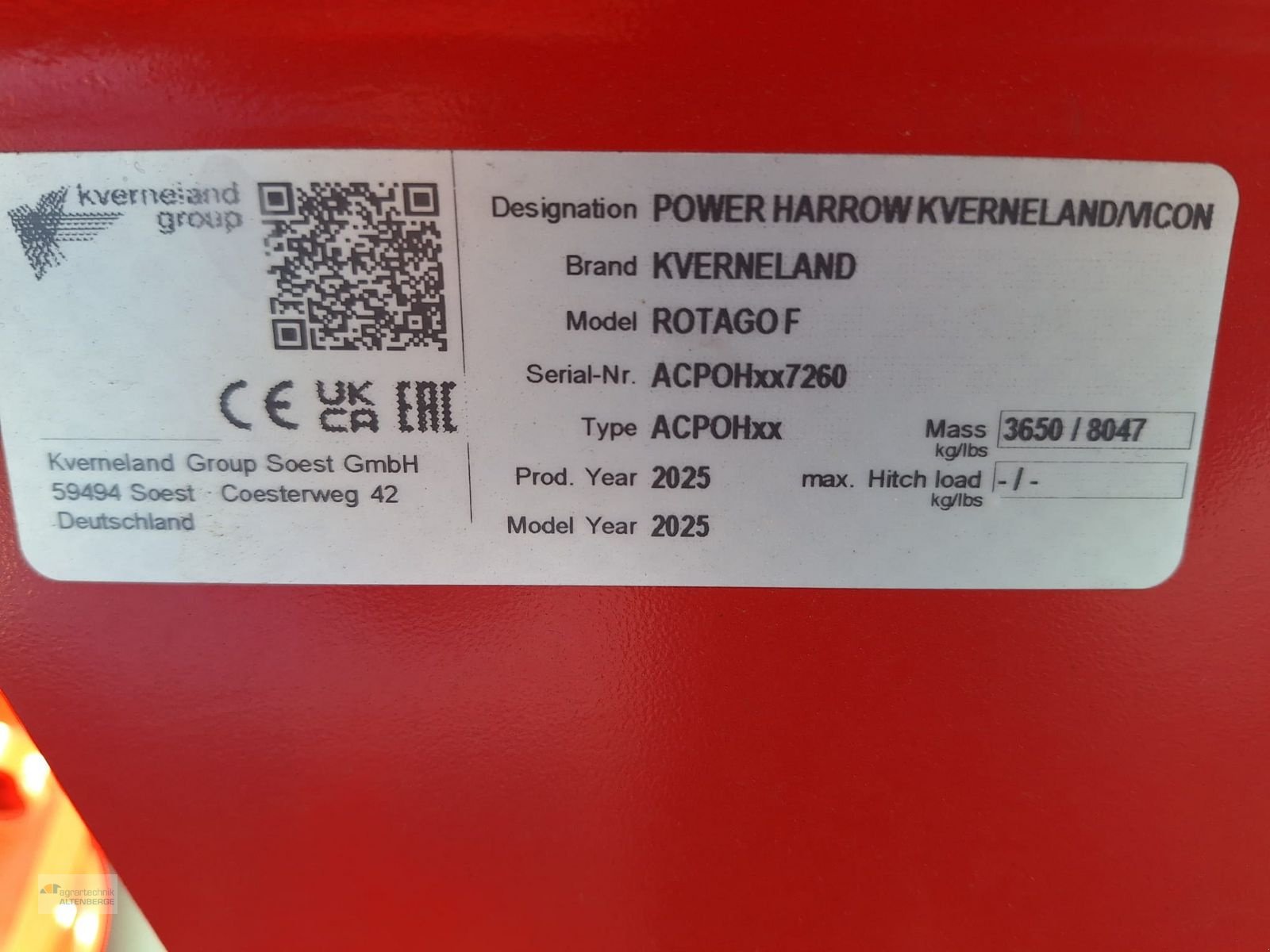 Kreiselegge του τύπου Kverneland Rotago 4060 F, Neumaschine σε Altenberge (Φωτογραφία 8)