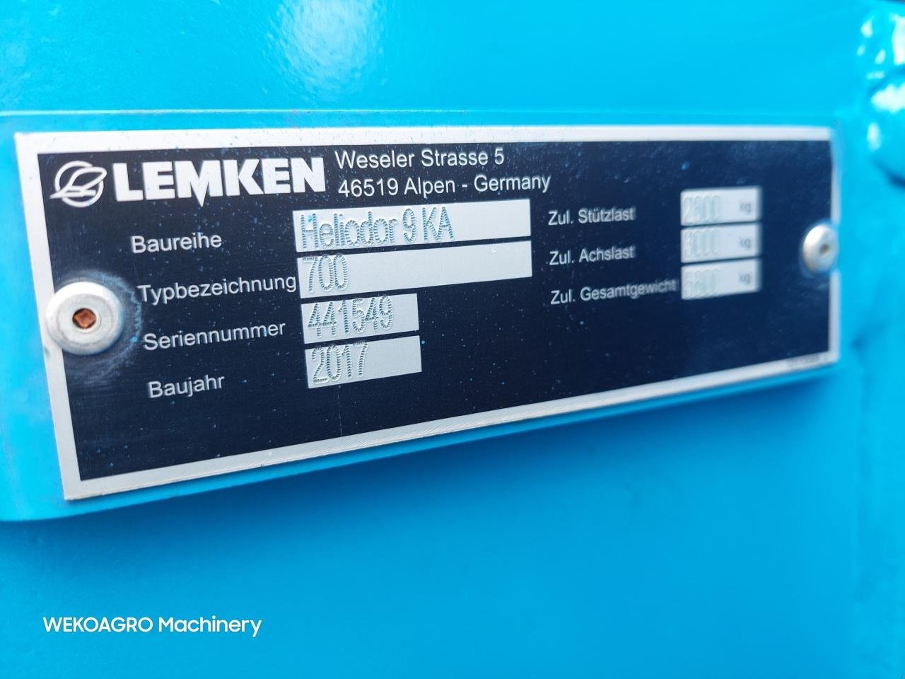 Kreiselegge Türe ait Lemken Heliodor 9/700 KA, Gebrauchtmaschine içinde Hammel (resim 16)