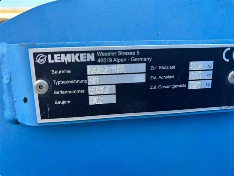 Kreiselegge typu Lemken Heliodor 9 KA 700, Gebrauchtmaschine v  (Obrázek 6)