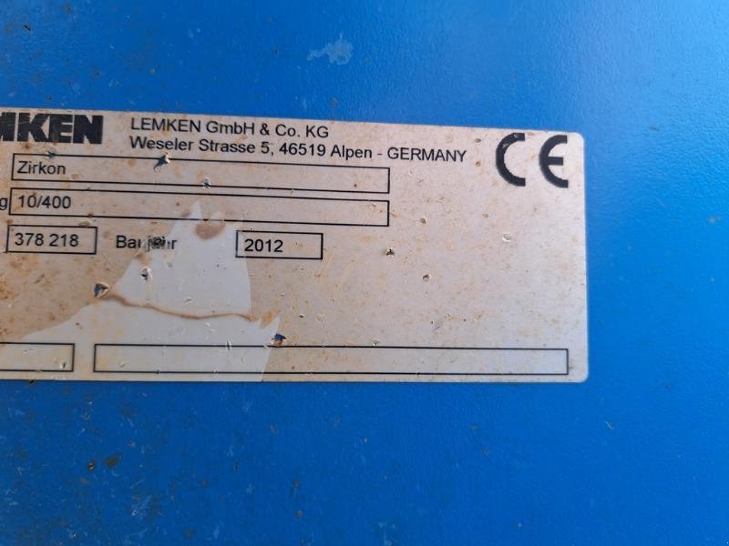 Kreiselegge typu Lemken ZIRKON 10, Gebrauchtmaschine v SAINT-GERMAIN DU PUY (Obrázek 7)