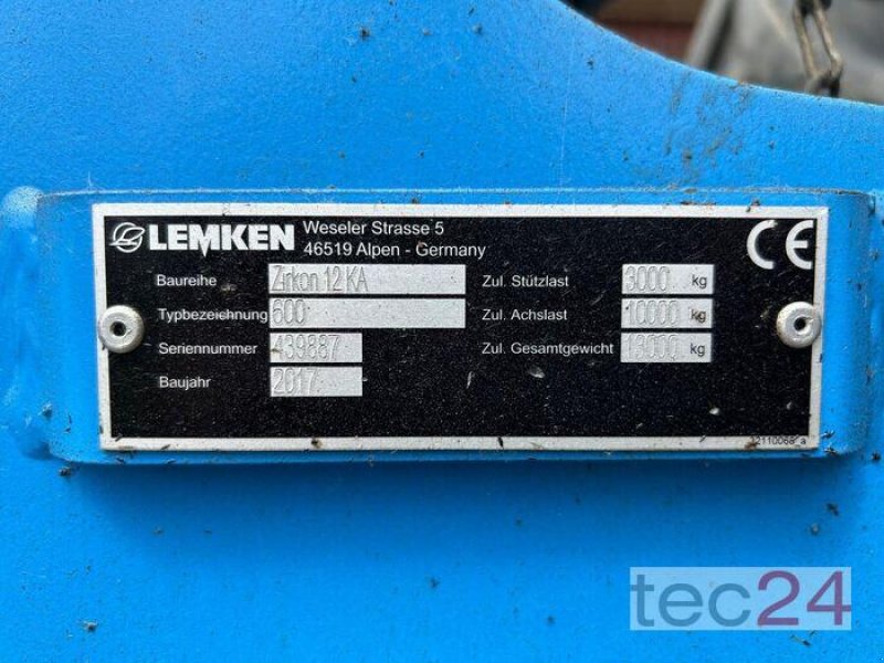 Kreiselegge del tipo Lemken ZIRKON 12/600 KA, Gebrauchtmaschine In Brakel (Immagine 16)