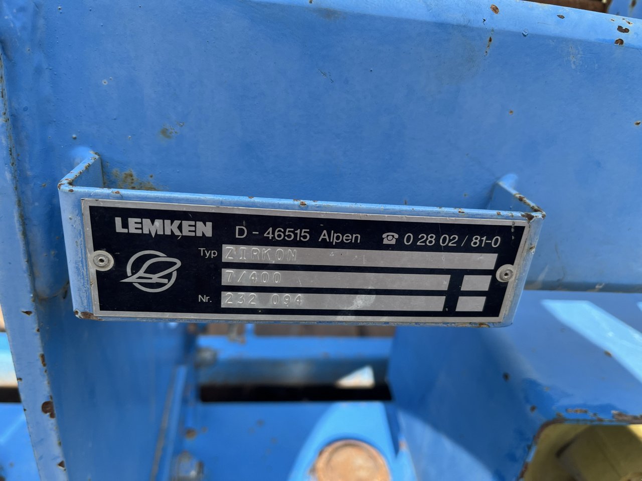 Kreiselegge des Typs Lemken ZIRKON 7/400, Gebrauchtmaschine in VERT TOULON (Bild 6)