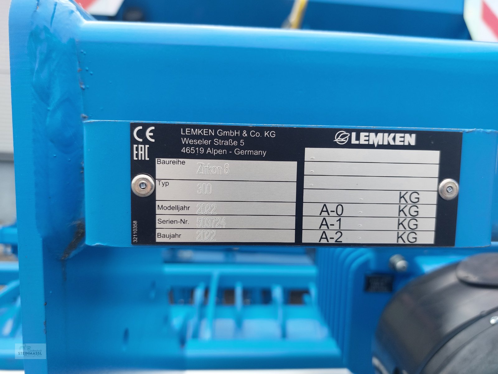 Kreiselegge des Typs Lemken Zirkon 8/300, Neumaschine in Petting (Bild 3)
