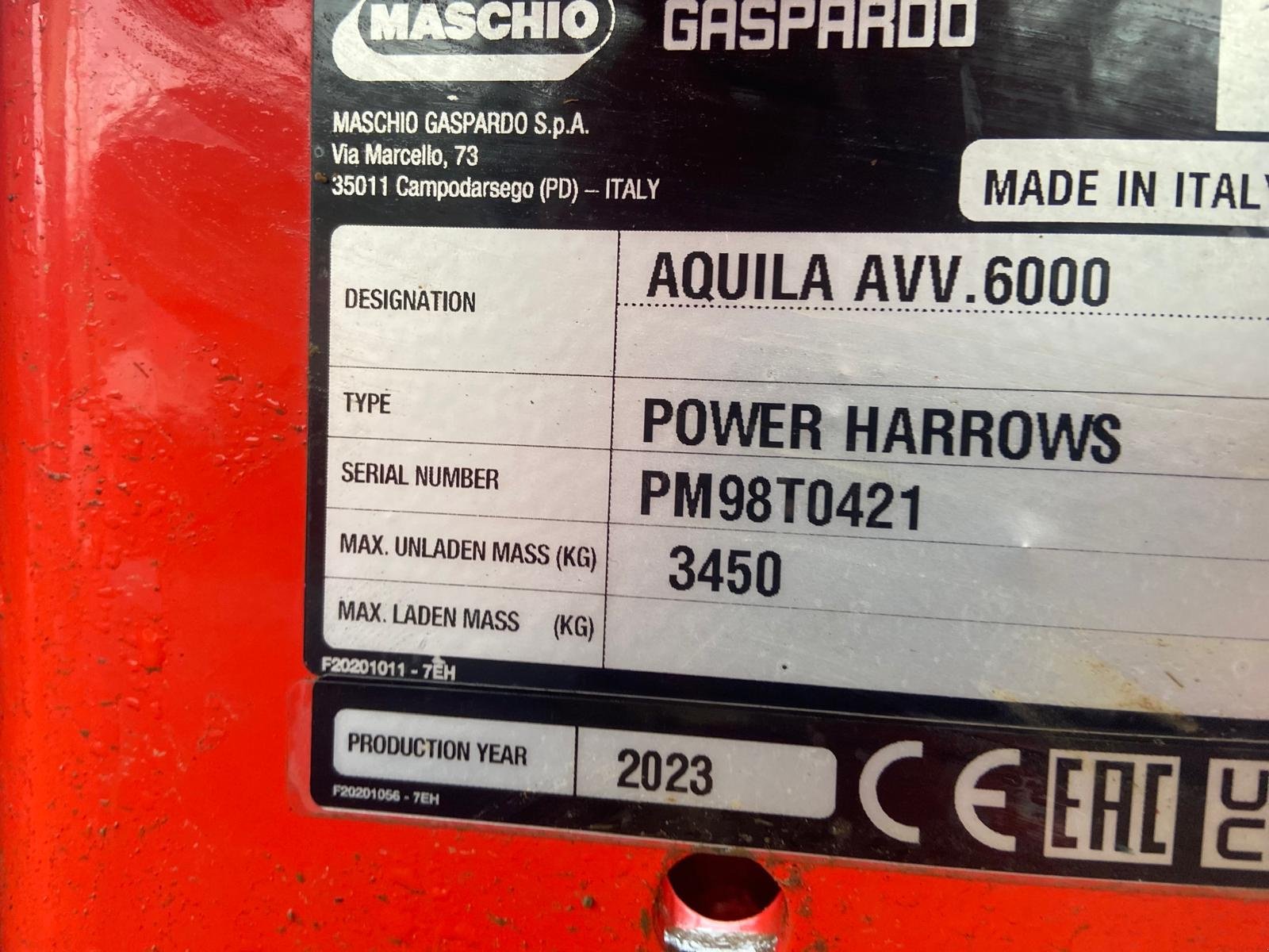 Kreiselegge typu Maschio Aquila 6000, Gebrauchtmaschine v Simbach am Inn (Obrázek 7)