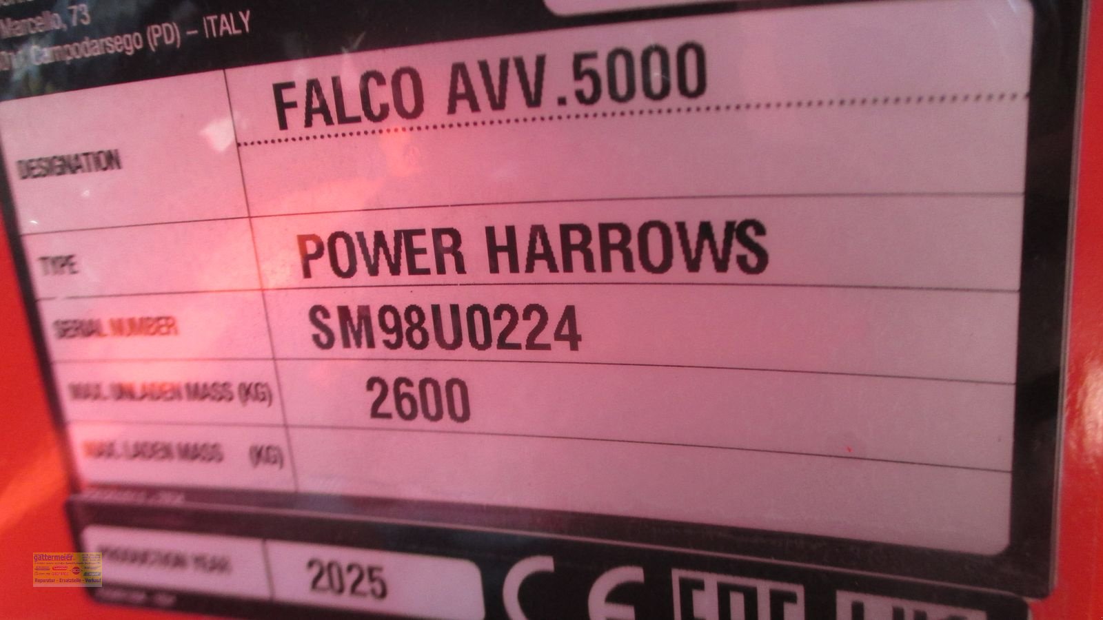 Kreiselegge Türe ait Maschio Falco 5000, Gebrauchtmaschine içinde Eferding (resim 8)