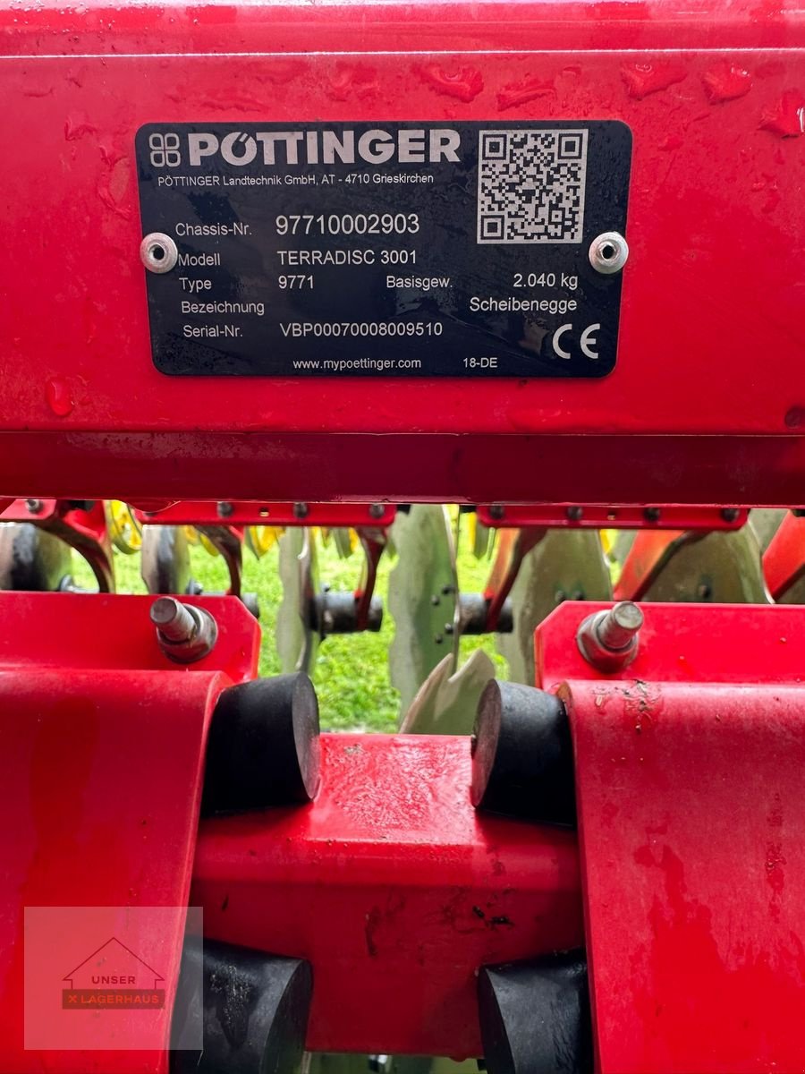 Kreiselegge des Typs Pöttinger Terradisc 3001, Gebrauchtmaschine in Engerwitzdorf (Bild 5)