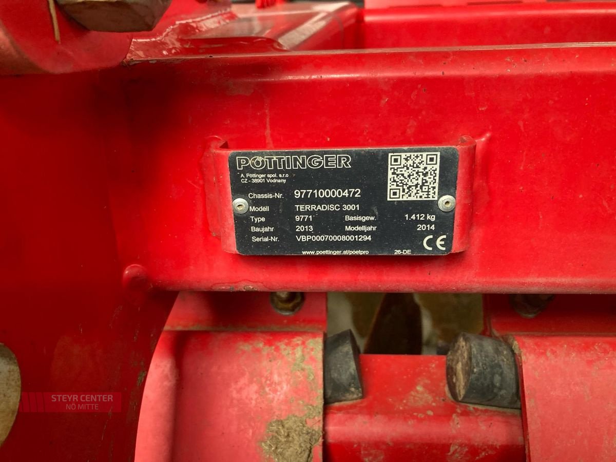 Kreiselegge des Typs Pöttinger Terradisc 3001, Gebrauchtmaschine in St. Pölten (Bild 3)