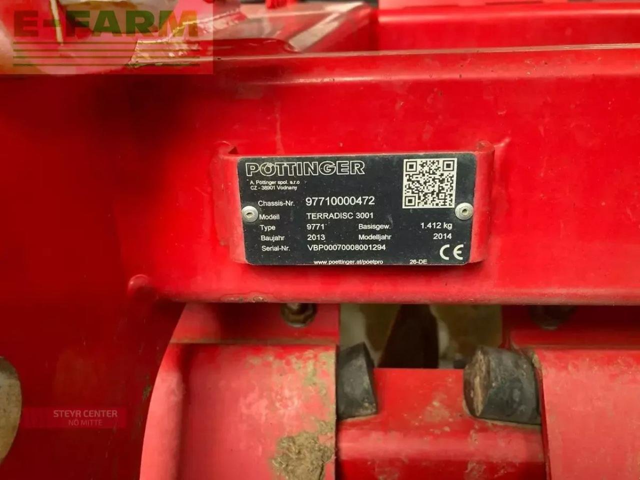 Kreiselegge des Typs Pöttinger terradisc 3001, Gebrauchtmaschine in ST. PÖLTEN (Bild 3)