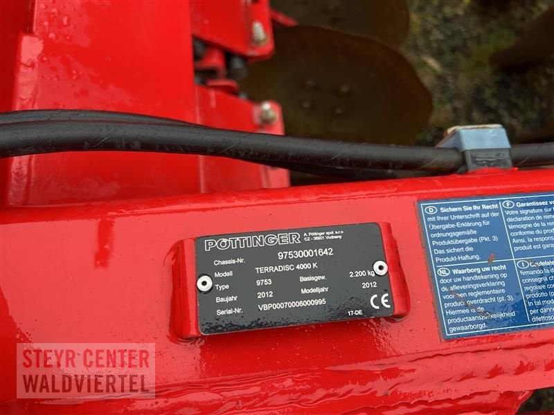 Kreiselegge des Typs Pöttinger Terradisc 4000 K, Gebrauchtmaschine in Gmünd (Bild 7)