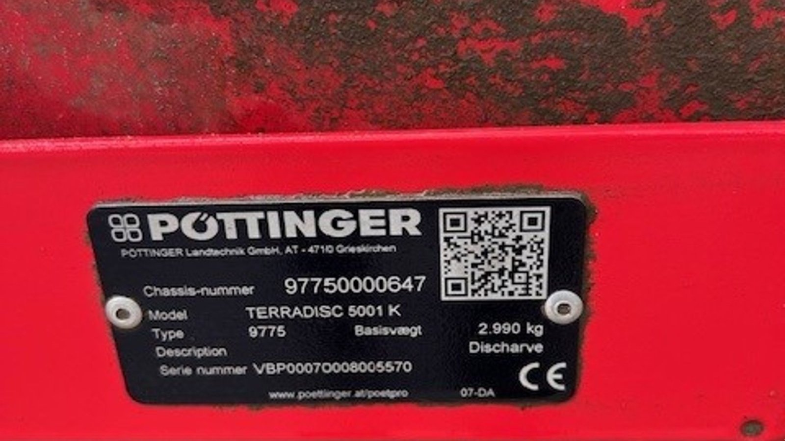 Kreiselegge Türe ait Pöttinger Terradisc 5001 K, Gebrauchtmaschine içinde Ringe (resim 4)