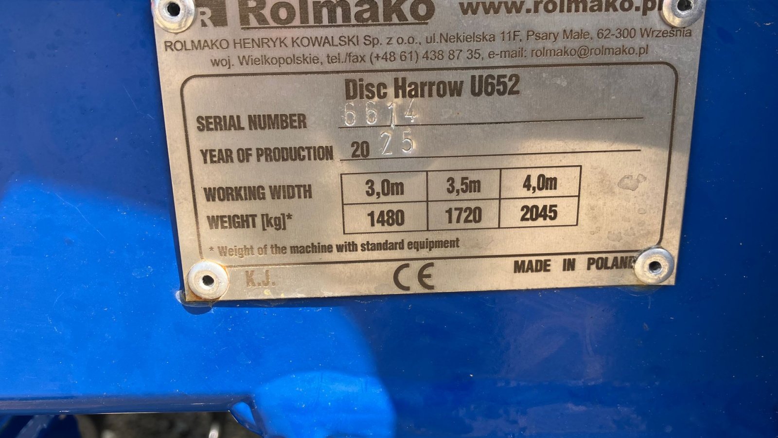 Kreiselegge of the type Rolmako U-652, Gebrauchtmaschine in Spøttrup (Picture 5)