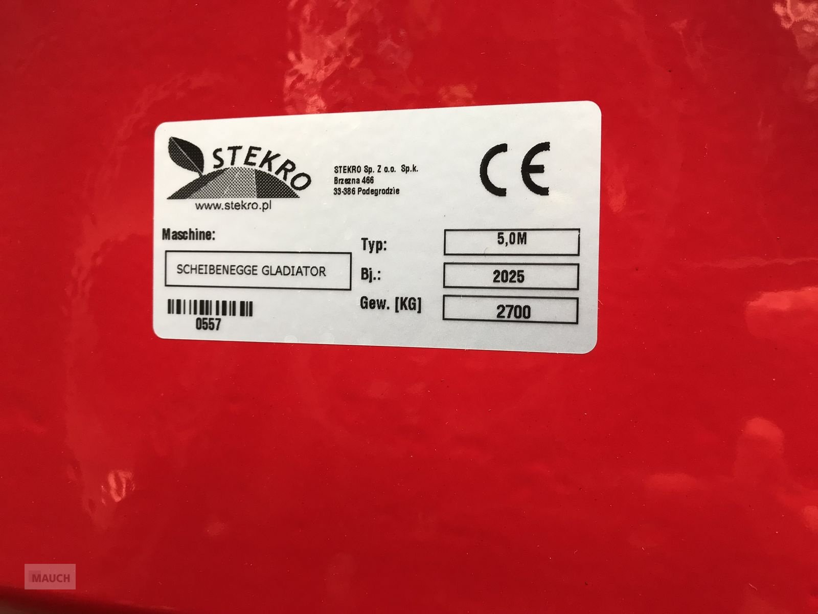 Kreiselegge Türe ait Sonstige Gladiator RX Scheibenegge 5m, Neumaschine içinde Burgkirchen (resim 14)