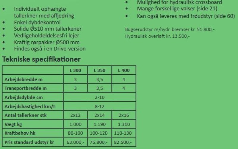 Kreiselegge des Typs Unia Ares L 400 Liftophængt Tallerkenharve, Gebrauchtmaschine in Vrå (Bild 7)