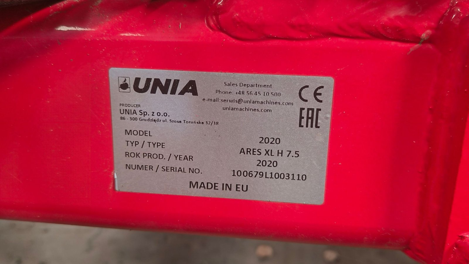 Kreiselegge del tipo Unia Ares XL 7,5 m m/frøsåmaskine, Gebrauchtmaschine In Hadsund (Immagine 5)