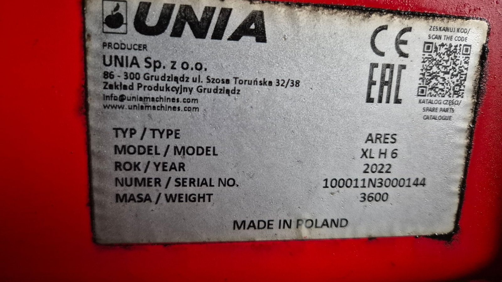 Kreiselegge типа Unia Ares XL H 6 med APV PS 200 frøkasse, Gebrauchtmaschine в Skjern (Фотография 4)