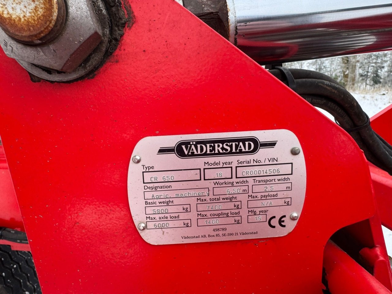 Kreiselegge a típus Väderstad CARRIER 650, Gebrauchtmaschine ekkor: Redsted M (Kép 14)