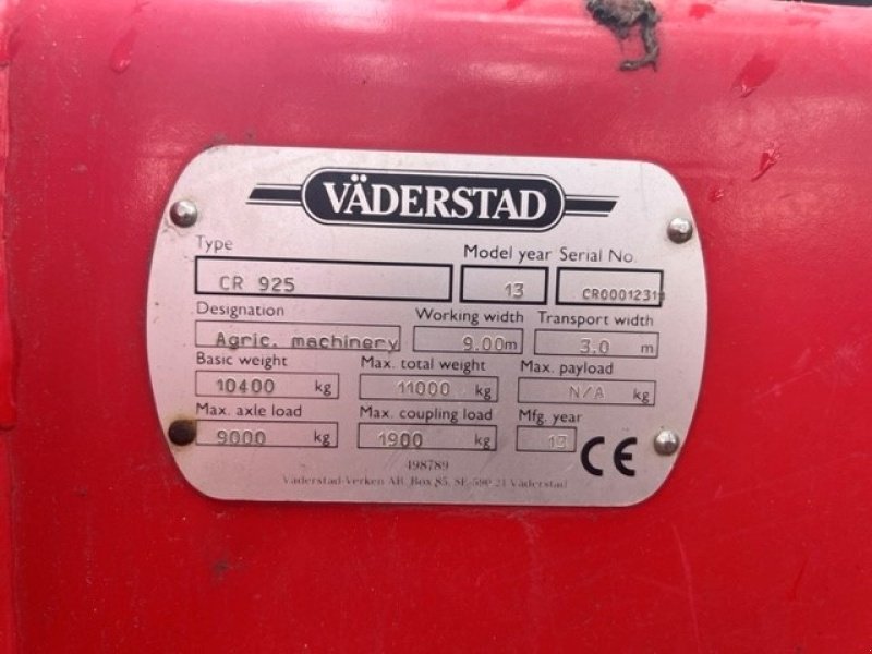 Kreiselegge des Typs Väderstad Carrier CR 925 Bio Drill, Gebrauchtmaschine in Mern (Bild 8)