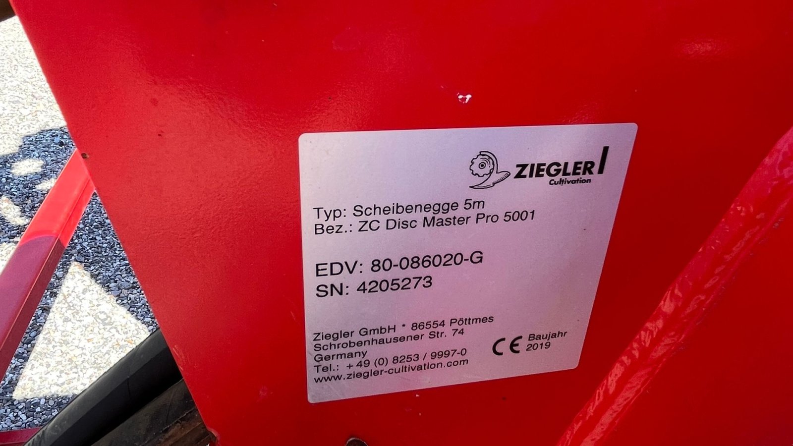 Kreiselegge des Typs Ziegler Disc Master 5001 pro Disc master pro 5001, Gebrauchtmaschine in Glamsbjerg (Bild 5)
