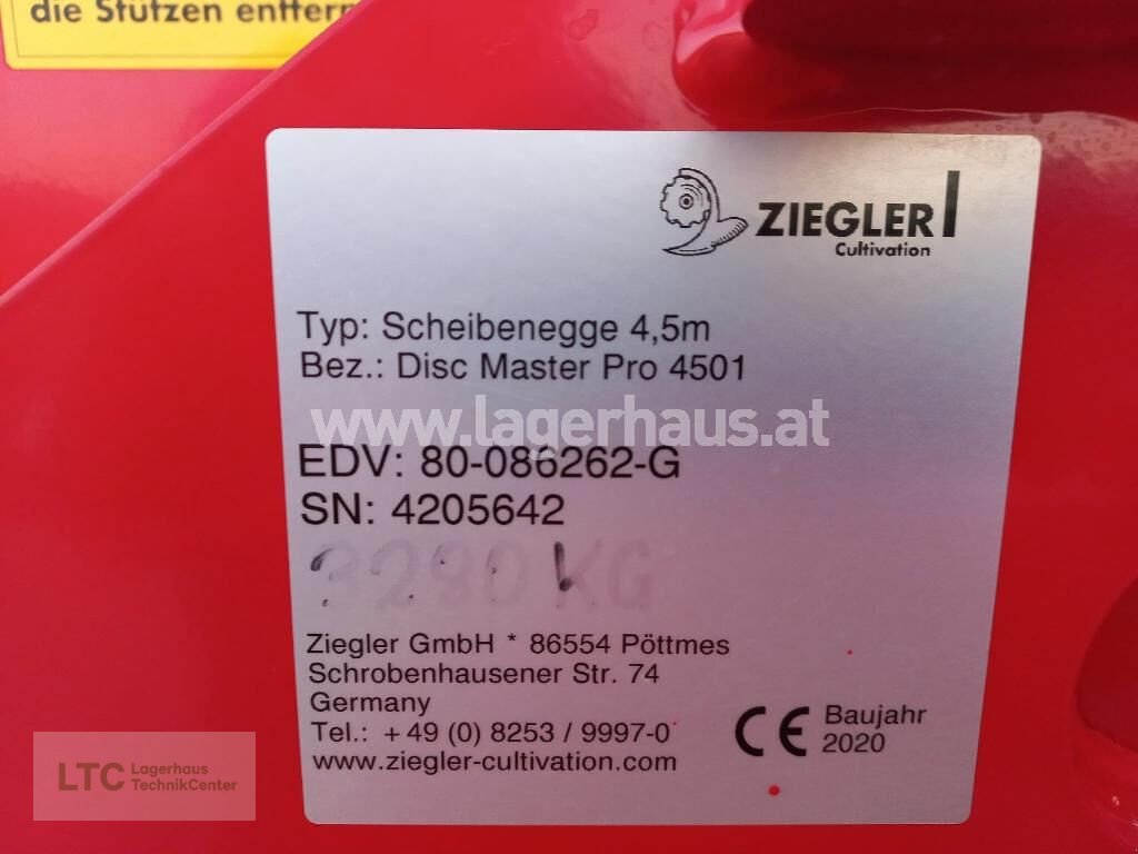 Kreiselegge типа Ziegler DISC MASTER PRO PRIVATVERKAUF, Gebrauchtmaschine в Korneuburg (Фотография 8)