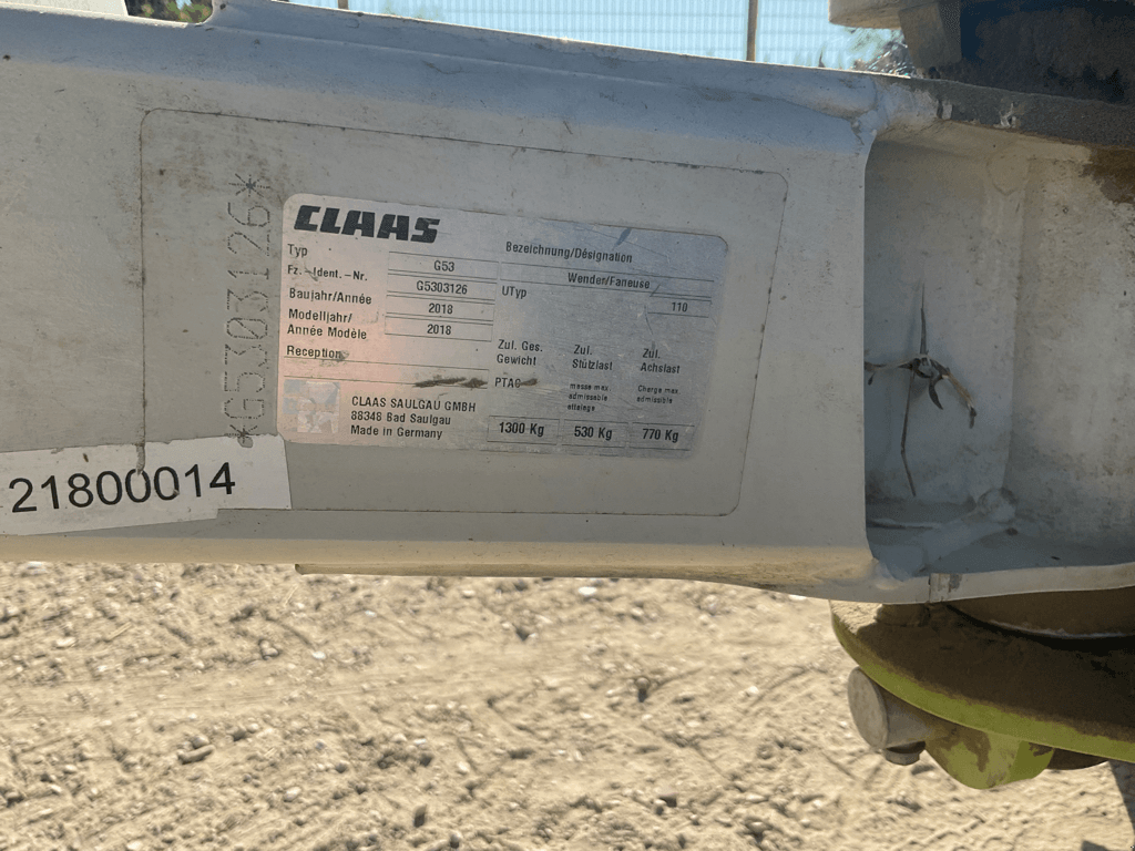 Kreiselheuer typu CLAAS FANEUSE VOLTO 800 T, Gebrauchtmaschine v SAINT ANDIOL (Obrázek 2)