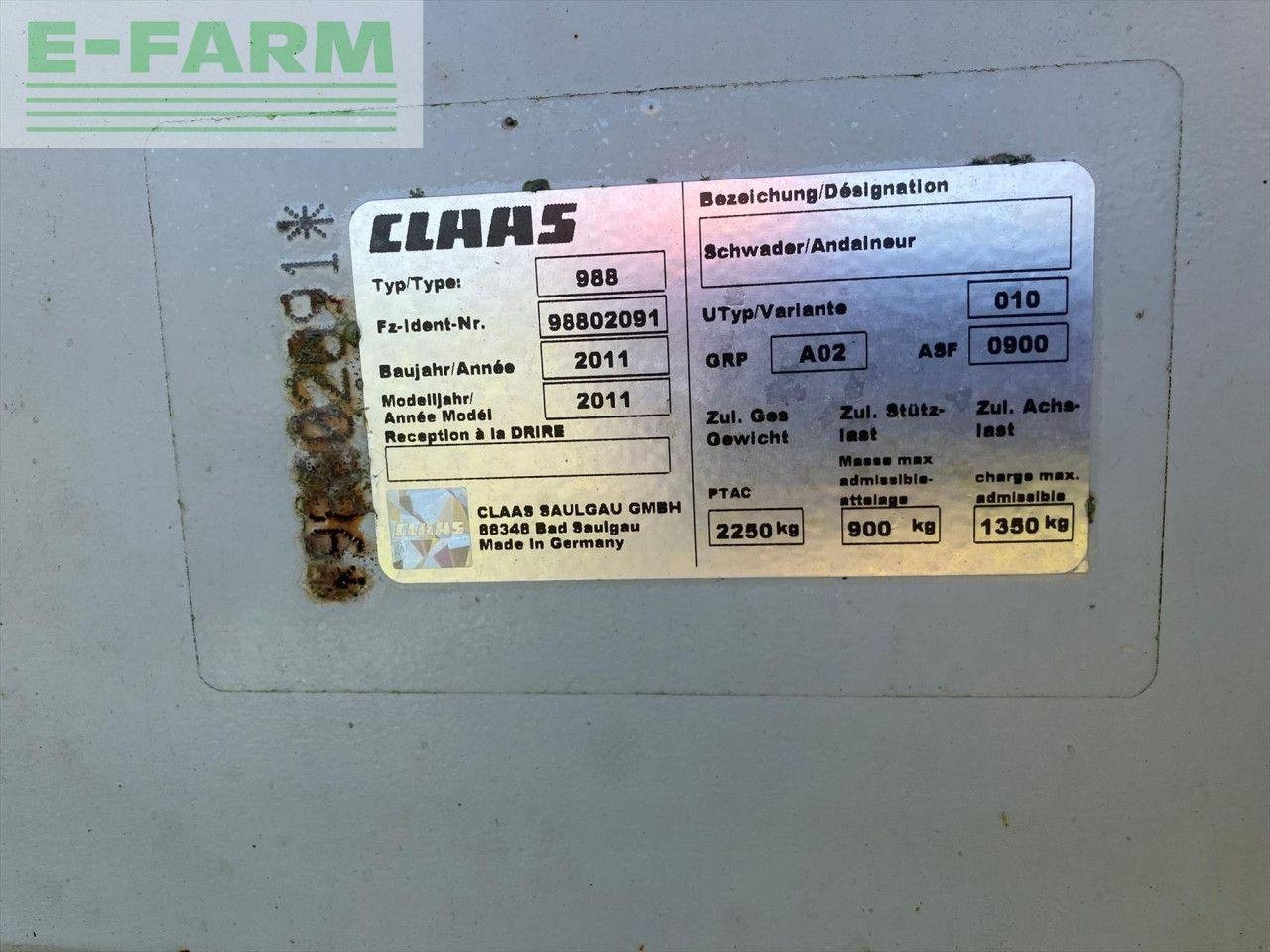 Kreiselheuer of the type CLAAS LINER 2900, Gebrauchtmaschine in ULCEBY, ALFORD (Picture 9)