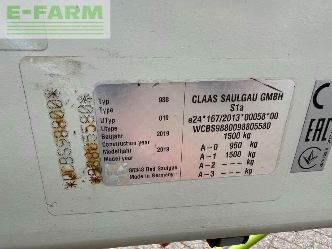 Kreiselheuer tip CLAAS liner 2900, Gebrauchtmaschine in ag BROEKLAND (Poză 8)