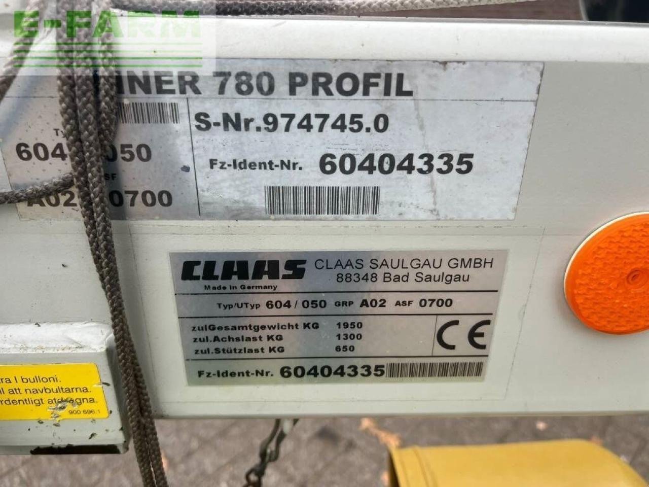 Kreiselheuer of the type CLAAS liner 780 profil, Gebrauchtmaschine in ag BROEKLAND (Picture 10)