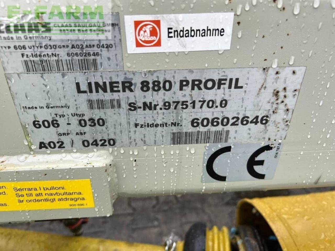 Kreiselheuer van het type CLAAS liner 880 profil, Gebrauchtmaschine in ag BROEKLAND (Foto 11)