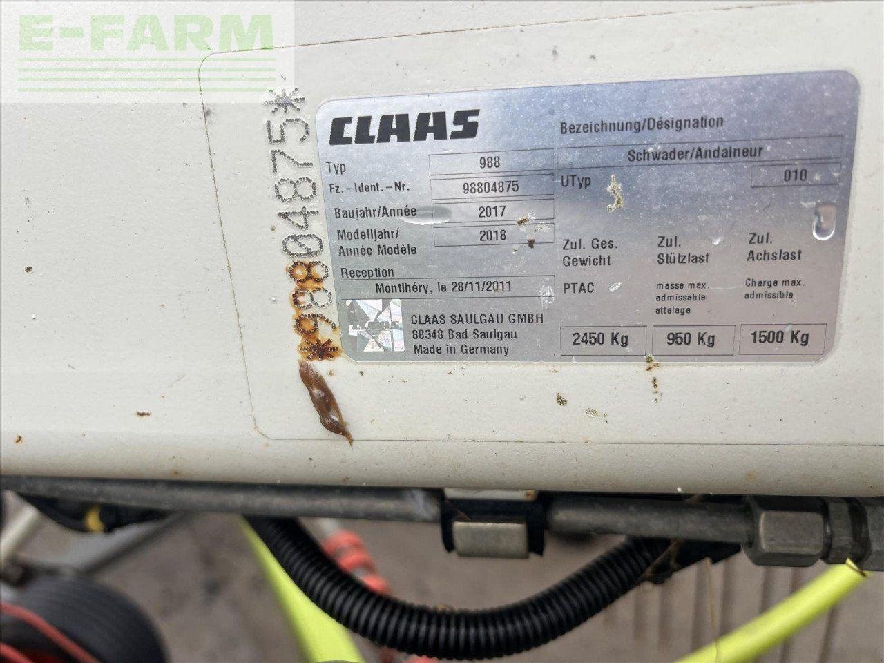 Kreiselheuer Türe ait CLAAS USED LINER 2900, Gebrauchtmaschine içinde STRATHAVEN (resim 13)