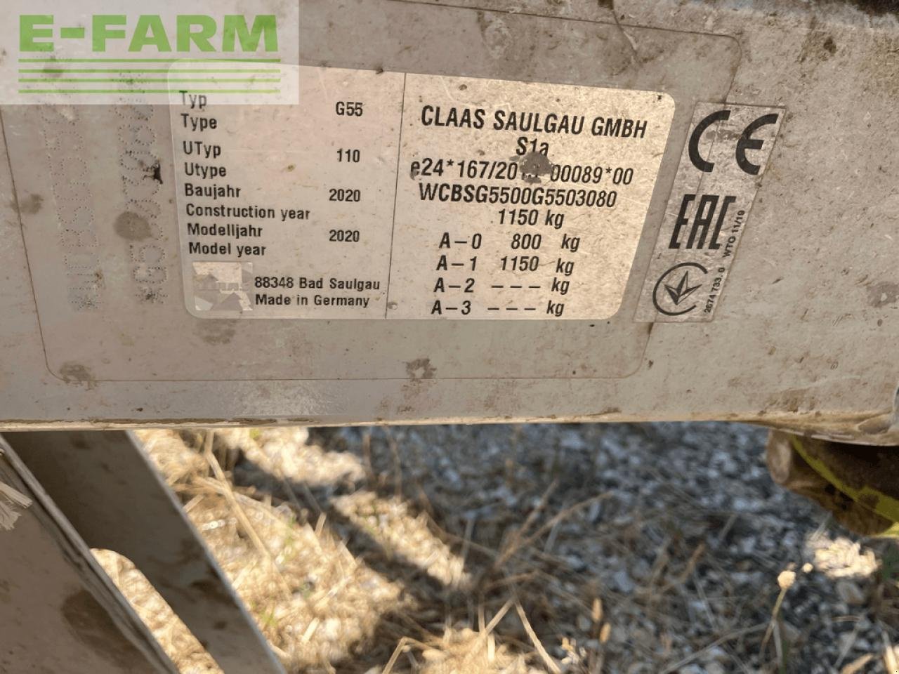 Kreiselheuer Türe ait CLAAS volto 1100 t, Gebrauchtmaschine içinde ST ANDIOL (resim 9)