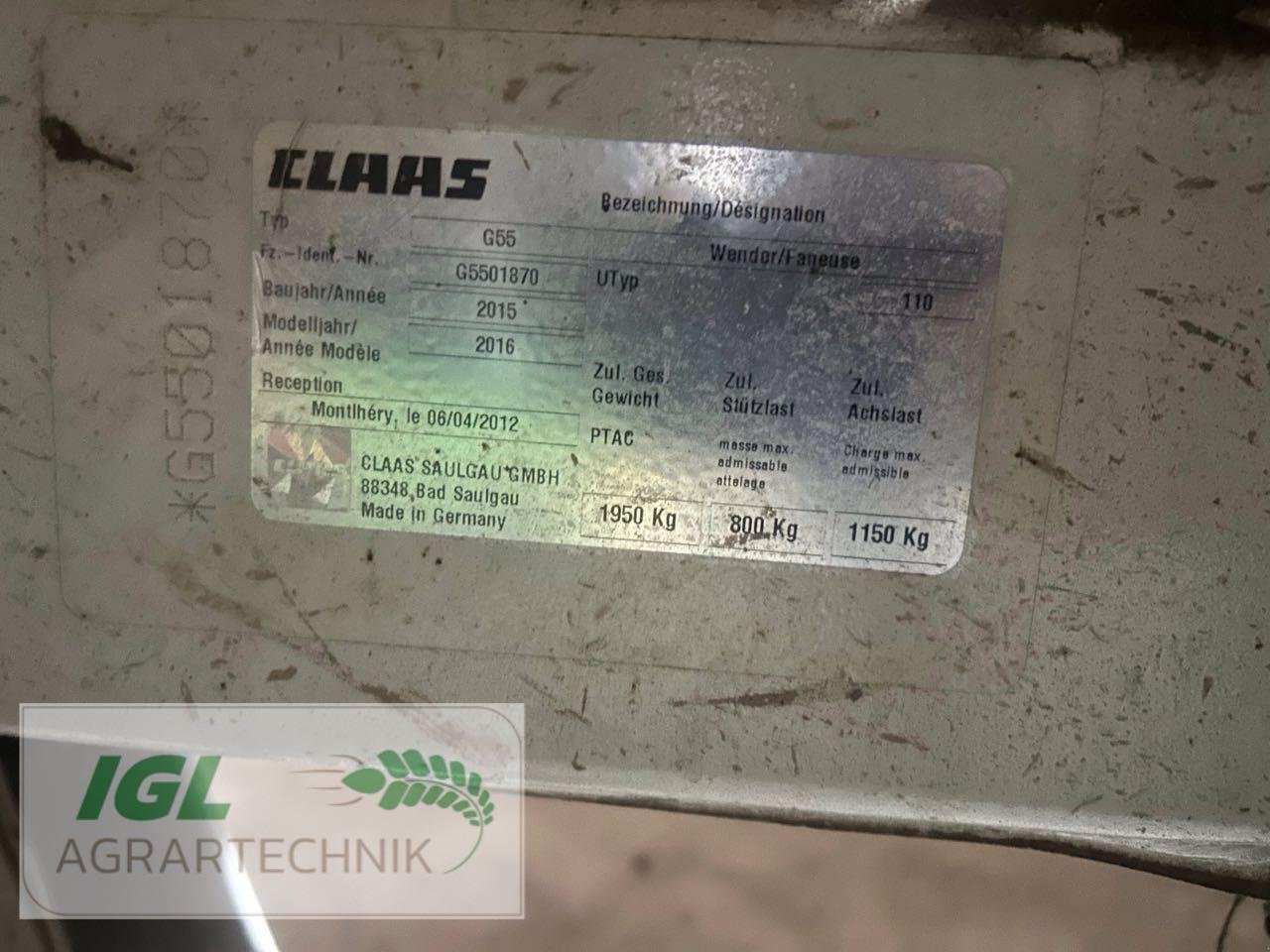 Kreiselheuer typu CLAAS Volto 1100 T, Gebrauchtmaschine w Nabburg (Zdjęcie 5)