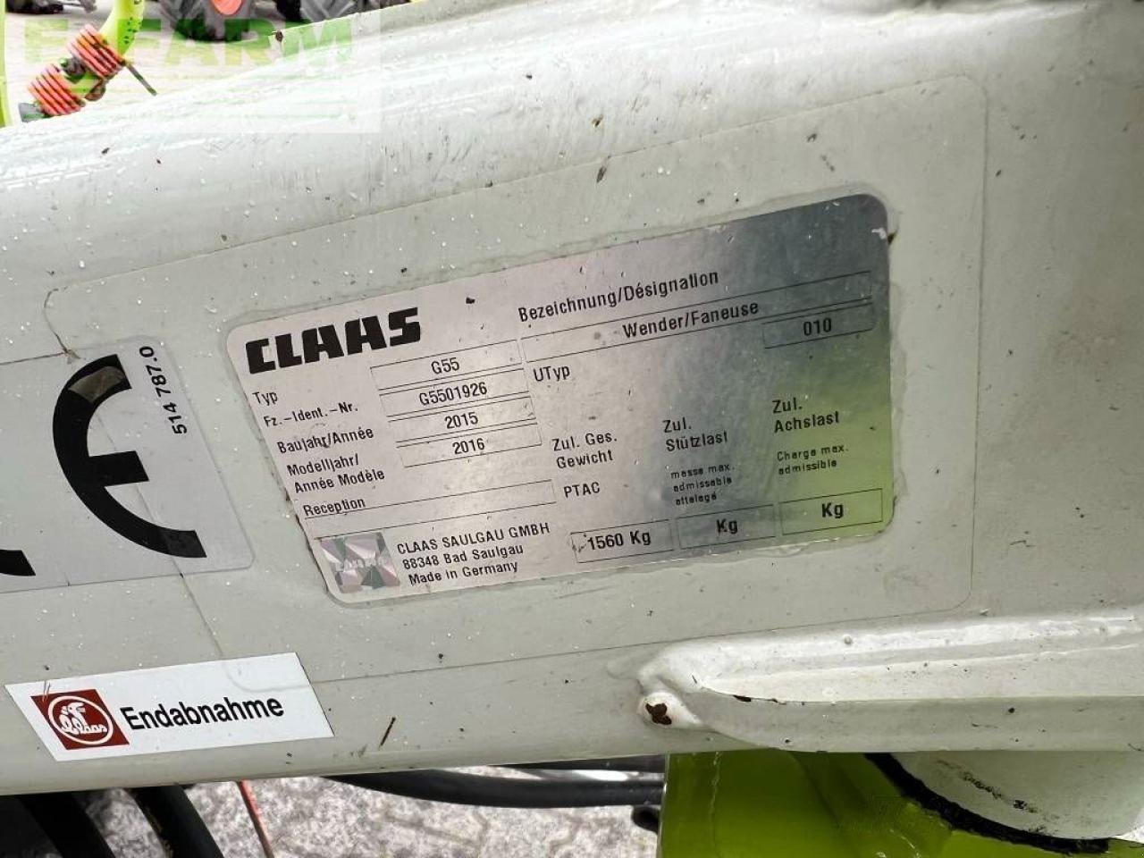 Kreiselheuer Türe ait CLAAS volto 1100, Gebrauchtmaschine içinde ag BROEKLAND (resim 7)