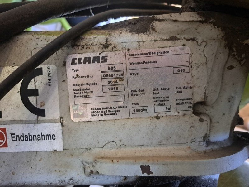 Kreiselheuer Türe ait CLAAS VOLTO 1100, Gebrauchtmaschine içinde Gülzow-Prüzen OT Mühlengeez (resim 6)