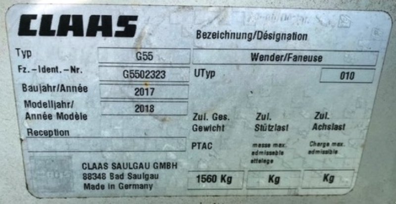 Kreiselheuer типа CLAAS VOLTO 11000, Gebrauchtmaschine в SAINT-GERMAIN DU PUY (Фотография 6)