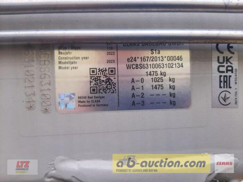 Kreiselheuer типа CLAAS VOLTO 1300 T WENDER, Gebrauchtmaschine в Hartmannsdorf (Фотография 11)