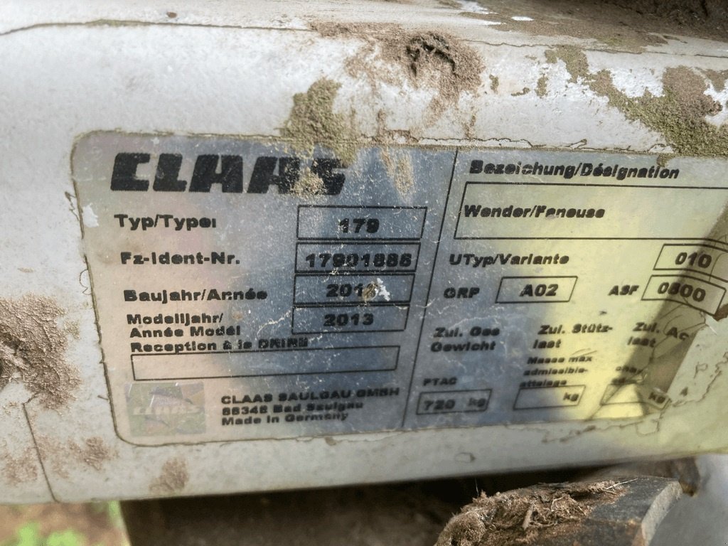 Kreiselheuer typu CLAAS VOLTO 58, Gebrauchtmaschine v CINTHEAUX (Obrázek 7)