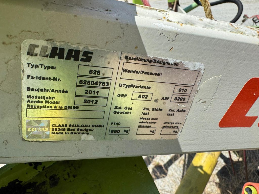 Kreiselheuer typu CLAAS VOLTO 670, Gebrauchtmaschine v GUERET (Obrázek 7)