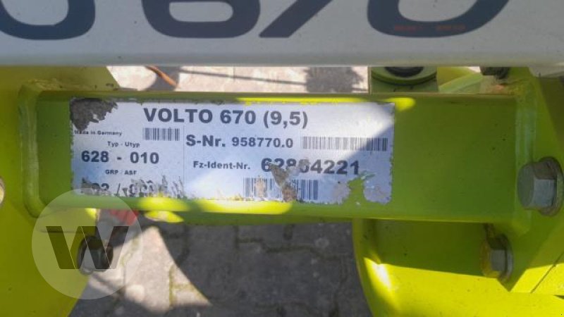 Kreiselheuer des Typs CLAAS Volto 670, Gebrauchtmaschine in Börm (Bild 3)