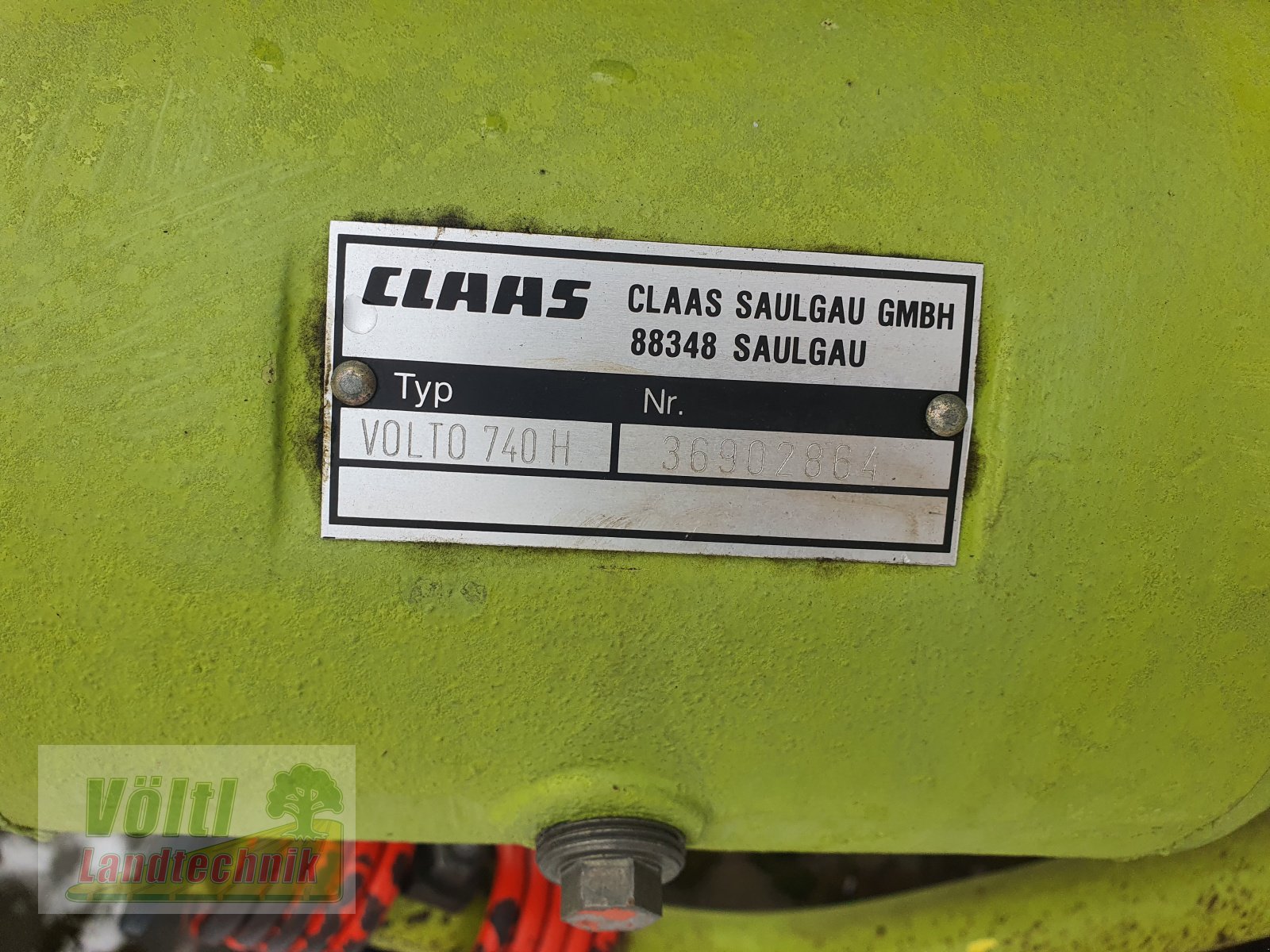 Kreiselheuer Türe ait CLAAS Volto 740 H, Gebrauchtmaschine içinde Hutthurm bei Passau (resim 3)