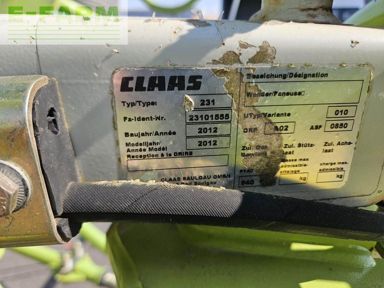 Kreiselheuer Türe ait CLAAS volto 77, Gebrauchtmaschine içinde ILZ (resim 10)