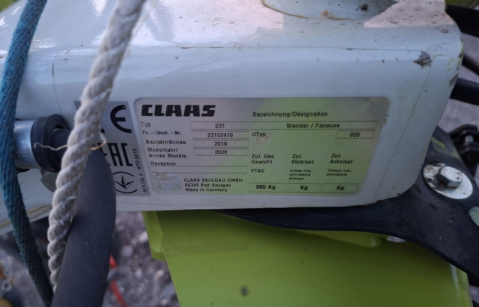 Kreiselheuer del tipo CLAAS Volto 80, Gebrauchtmaschine In Hollenthon (Immagine 5)