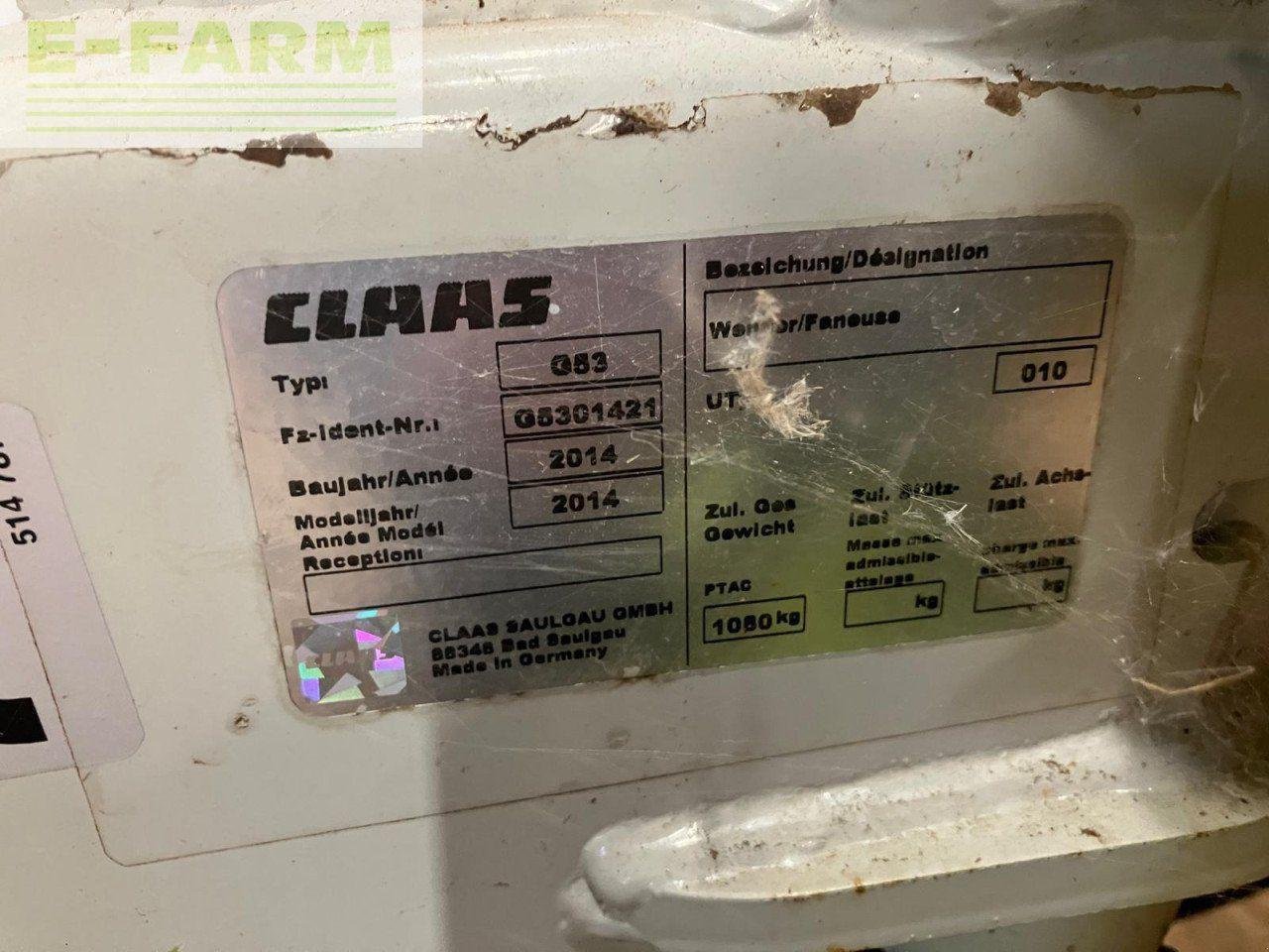 Kreiselheuer typu CLAAS VOLTO 800, Gebrauchtmaschine v HARVINGTON, EVESHAM (Obrázek 5)