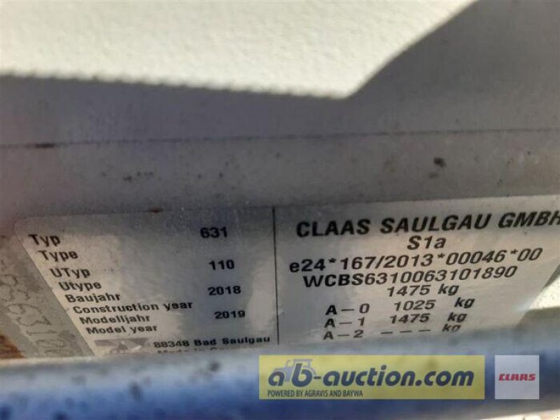 Kreiselheuer tip CLAAS WENDER VOLTO 1300 T, Gebrauchtmaschine in Grimma (Poză 29)