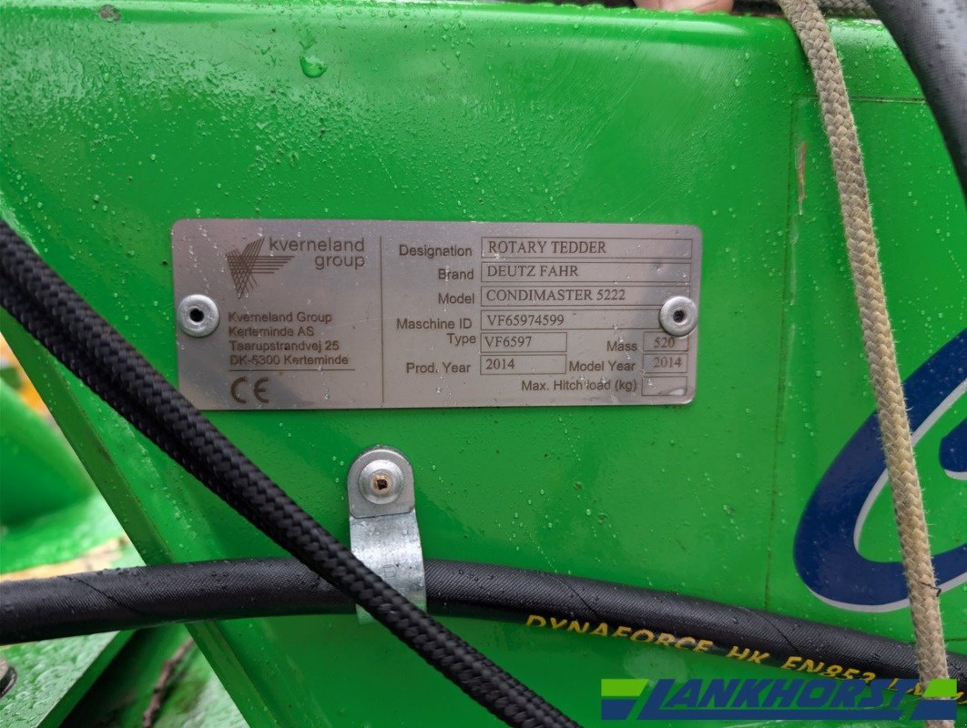 Kreiselheuer typu Deutz-Fahr CONDIMASTER 5222, Gebrauchtmaschine v Neuenkirchen / Bramsche (Obrázek 7)